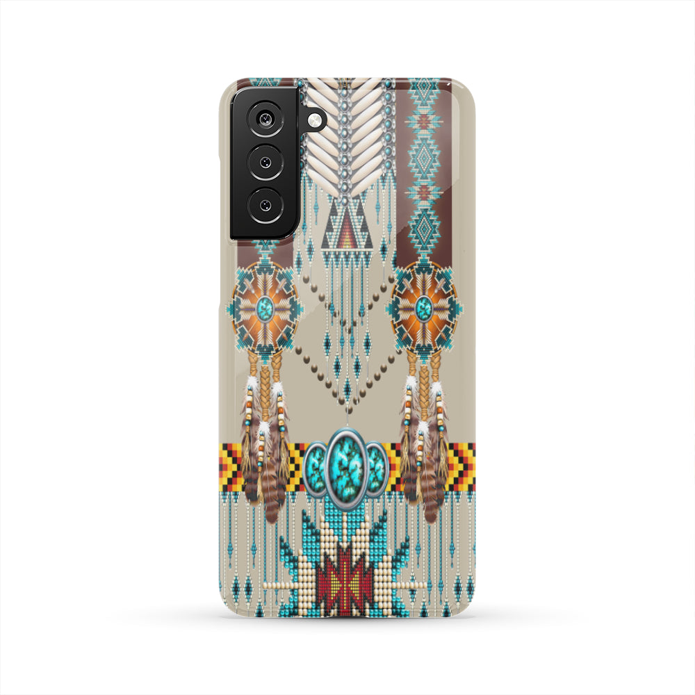 Turquoise Blue Pattern Breastplate Native American Phone Case GB-NAT00069-PCAS01 - Powwow Store