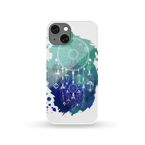 Powwow Store gb nat00376 blue green dream catcher phone case