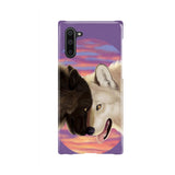 Powwow Store pcas01 white black couple wolves phone case