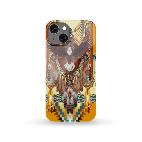 Powwow Store gb nat00289 pcas01 yellow dream catcher eagle native phone case