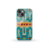 GB-NAT00062-PCAS05 Turquoise Tribe Design Native American Phone Case