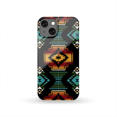 Powwow Store gb nat00321 native american patterns black red phone case