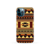 Powwow Store gb nat00507 brown ethnic pattern native phone case 1