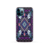 GB-NAT00023-PCAS03 Naumaddic Arts Dark Purple Native American Phone Case
