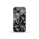 GB-NAT00051-PCAS01 Dream Catchers And Flowers Native American Phone Case