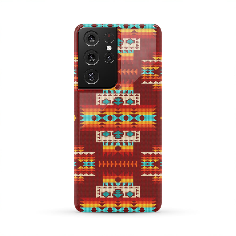Powwow Store gb nat00402 02 red pattern native phone case