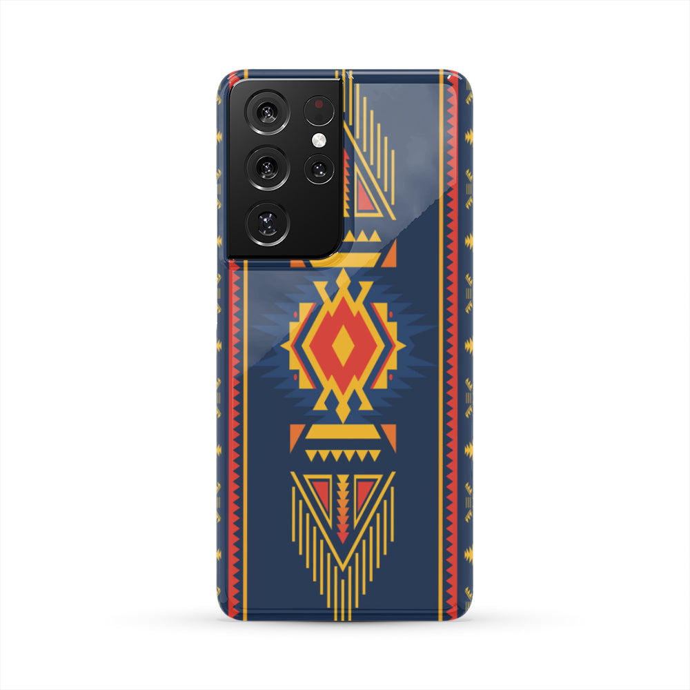 Powwow Store gb nat00260 pcas01 blue ethnic pattern native american phone case