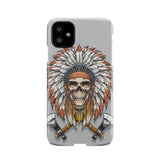 Skull Chief With Poleax Phone Case