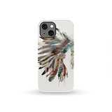 Headdress With Feathers Native Phone Case
