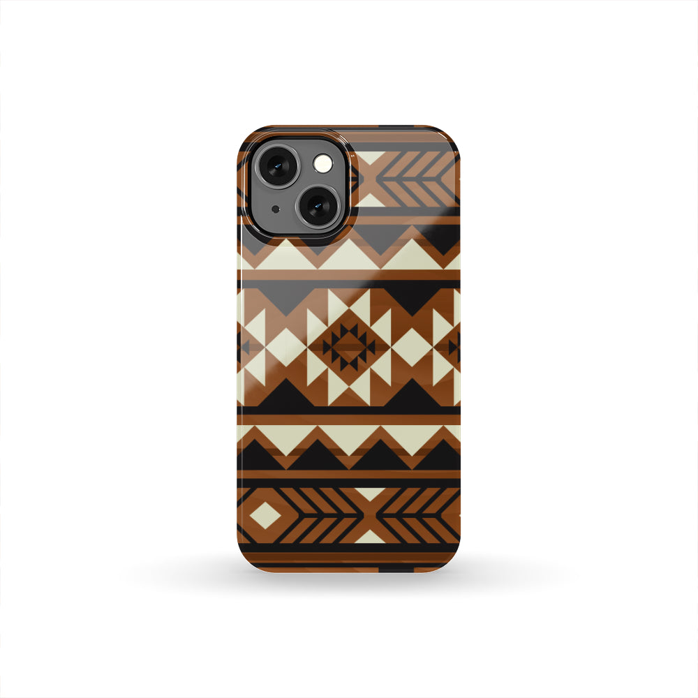 Powwow Store gb nat00508 brown pattern native phone case