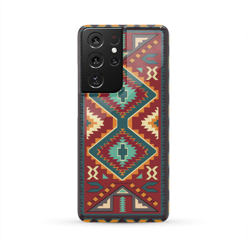 Powwow Store gb nat00061 pcas01 native red yellow pattern native american phone case
