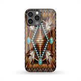 Powwow Store gb nat00023 pcas04 mandala brown native american phone case