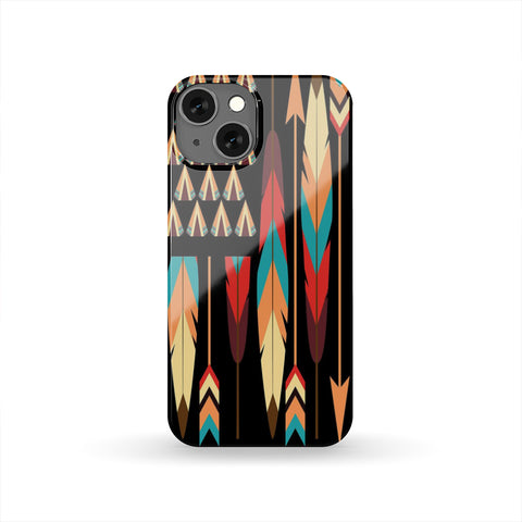 Powwow Store gb nat00298 color feather arrows native american phone case