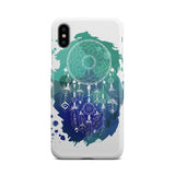 Powwow Store gb nat00376 blue green dream catcher phone case