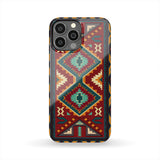 GB-NAT00061-PCAS01 Native Red Yellow Pattern Native American Phone Case