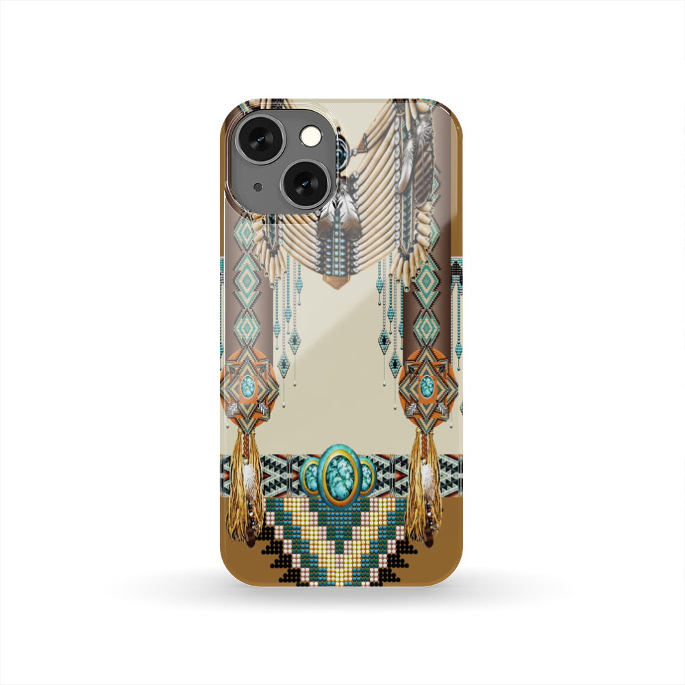 Brown Pattern Breastplate Native American Phone Case GB-NAT00059-PCAS01 - Powwow Store
