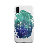 Powwow Store gb nat00376 blue green dream catcher phone case