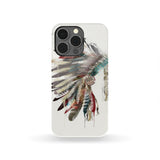 Headdress With Feathers Native Phone Case