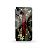 Native American Red Camoflage Culture Phone Case