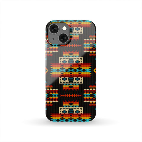 Powwow Store gb nat00402 black pattern native phone case