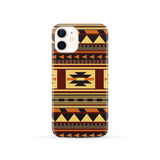 Powwow Store gb nat00507 brown ethnic pattern native phone case 1