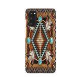 GB-NAT00023-PCAS04 Mandala Brown Native American Phone Case