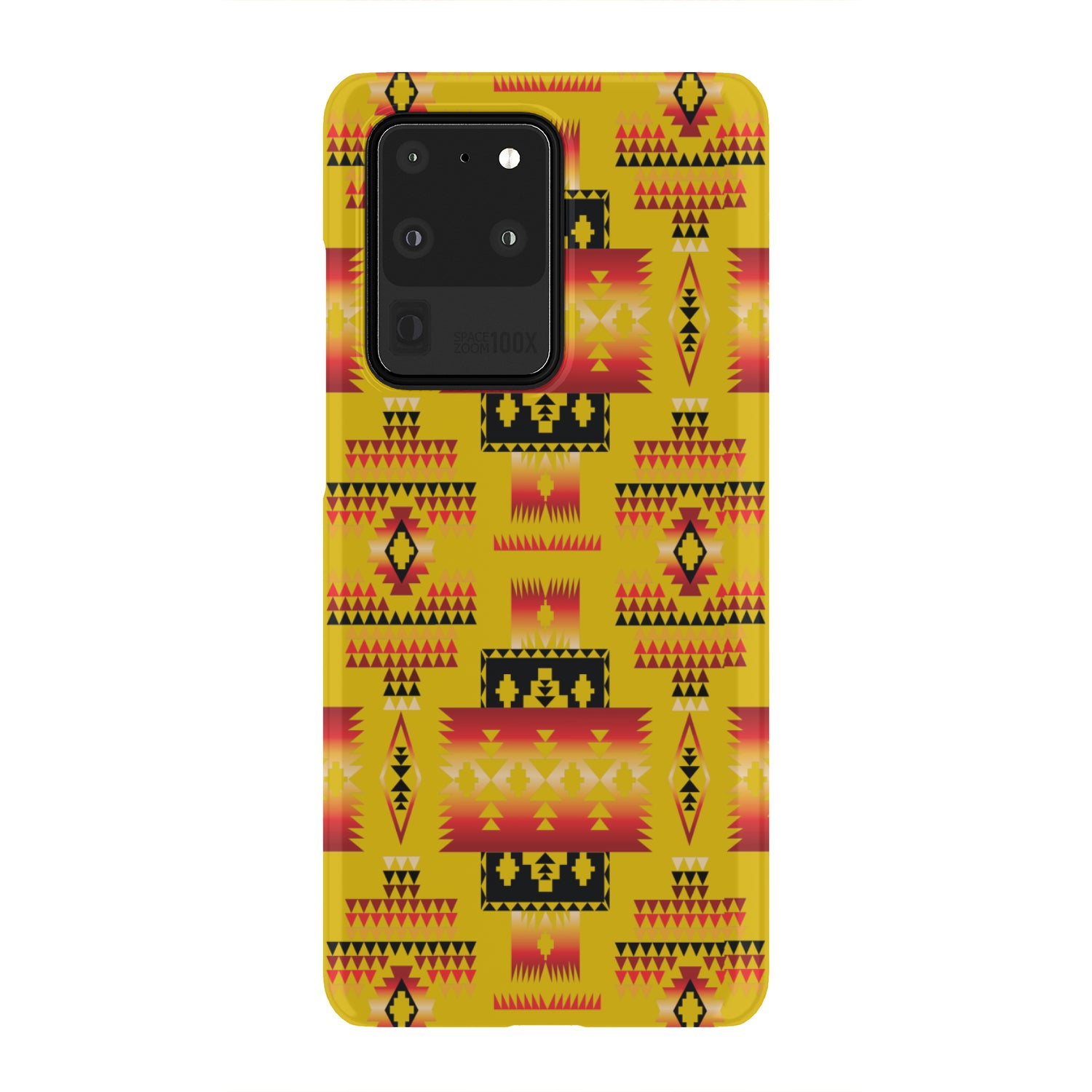Powwow Store gb nat00302 02 yellow tribes pattern native american phone case