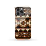 Powwow Store gb nat00508 brown pattern native phone case