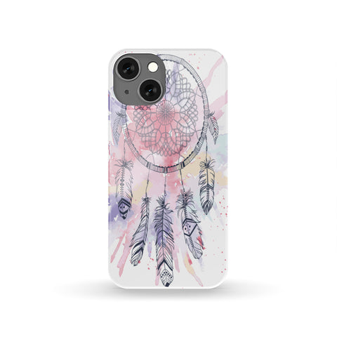 Powwow Store gb nat00379 pink water color dream catcher phone case