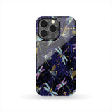 MB-NAT0015-PCAS01 Dragonflies Purple Phone Case