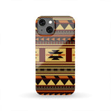 Powwow Store gb nat00507 brown ethnic pattern native phone case 1