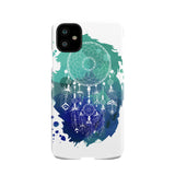 Powwow Store gb nat00376 blue green dream catcher phone case