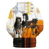 Horse Running Native American All Over Hoodie