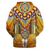 Powwow Storehd1115 beaded tassel native american 3d hoodie