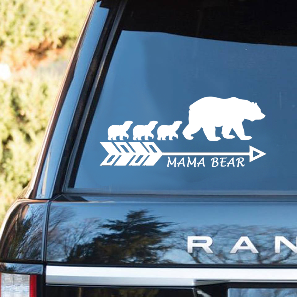 Mama Bear Decor Decal Car Sticker - Powwow Store