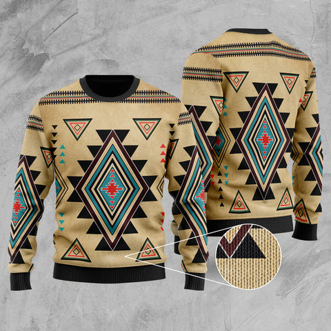 GB-NAT00076 Southwest Symbol Native American Sweater