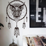 Owl Dream Catcher Wall Sticker - Powwow Store