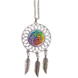 Mandala Indian Dream Catcher Native American Necklace - Powwow Store