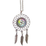 Mandala Indian Dream Catcher Native American Necklace - Powwow Store