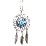 Mandala Indian Dream Catcher Native American Necklace - Powwow Store