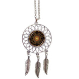 Mandala Indian Dream Catcher Native American Necklace - Powwow Store