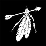 Arrow Feathers Car Sticker - Vinyl Decals - ProudThunderbird