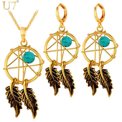Dream Cather Necklace Earrings - ProudThunderbird