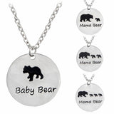 Brave Child Mama Bear Baby Bear Necklace - ProudThunderbird