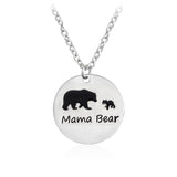 Brave Child Mama Bear Baby Bear Necklace - ProudThunderbird