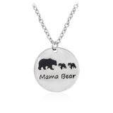 Brave Child Mama Bear Baby Bear Necklace - ProudThunderbird