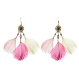 Native American Feather Dangle Earrings - Powwow Store