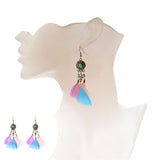 Native American Feather Dangle Earrings