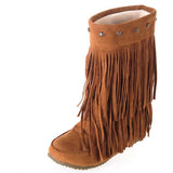 Layer Fringe Tassels Boots Native American Style - ProudThunderbird