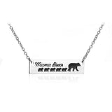 Necklace Mama Bear Hand Stamped